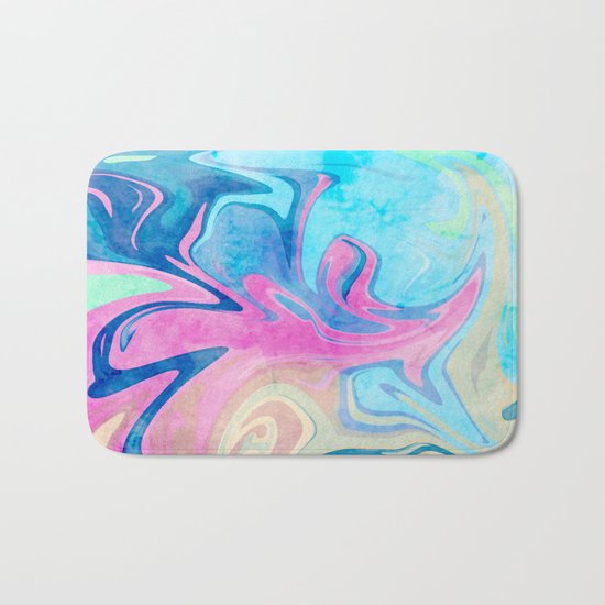 Candies & Sea #society6 #decor #buyart Bath Mat