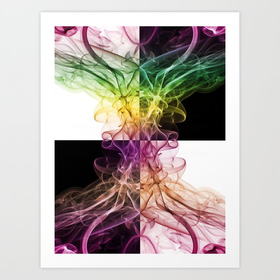 Smoke Art 48 Art Print
