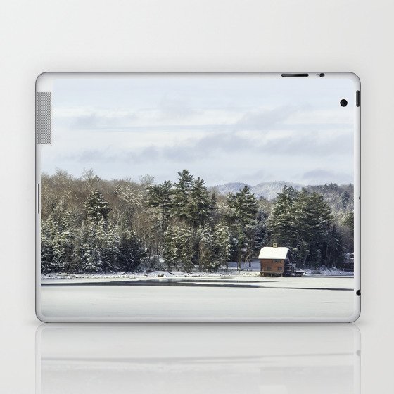 winter cabin Laptop & iPad Skin