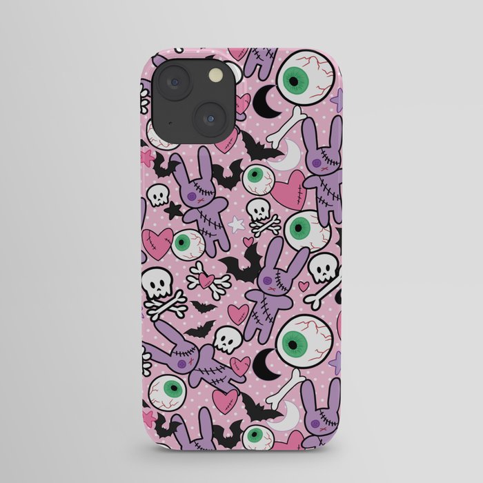 Pastel Goth Bunny Eyeball iPhone Case