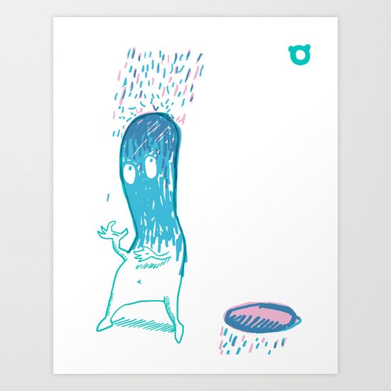 002_rain Art Print