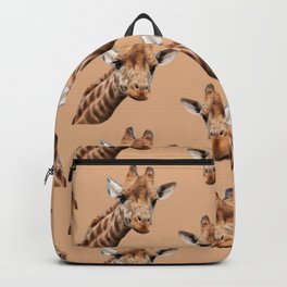 primitive African safari animal brown giraffe Backpack