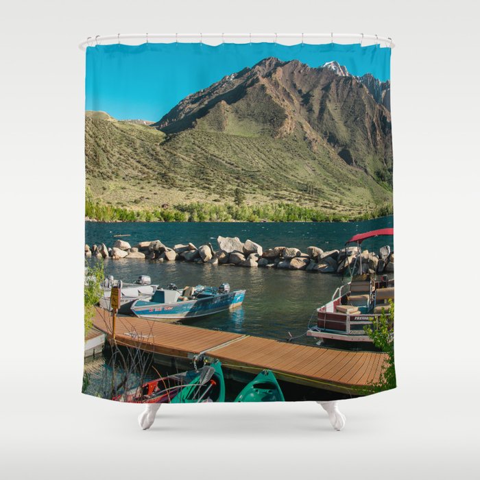 Convict Lake and Mt. Morrison Shower Curtain