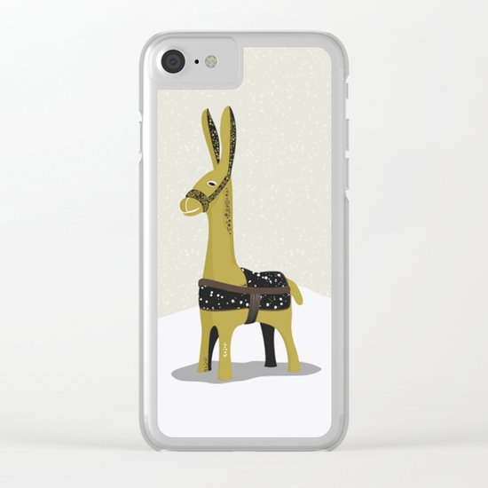 Donkey graphic Clear iPhone Case