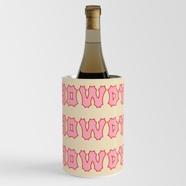 Gothic Cowgirl, Pink and white Wine Chiller
