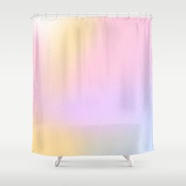 AURA | Bloom | Feminine Positive Energy | Pastel Gradient Mesh Art Shower Curtain
