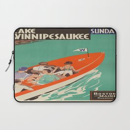 Vintage poster - Lake Winnipesaukee Laptop Sleeve