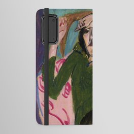 Woman in the Green Blouse Android Wallet Case