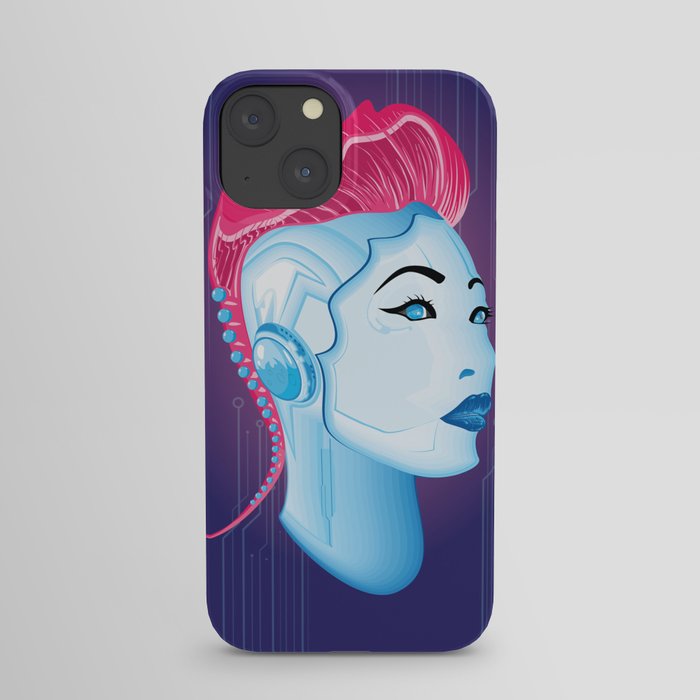 Cyber chick 001 iPhone Case