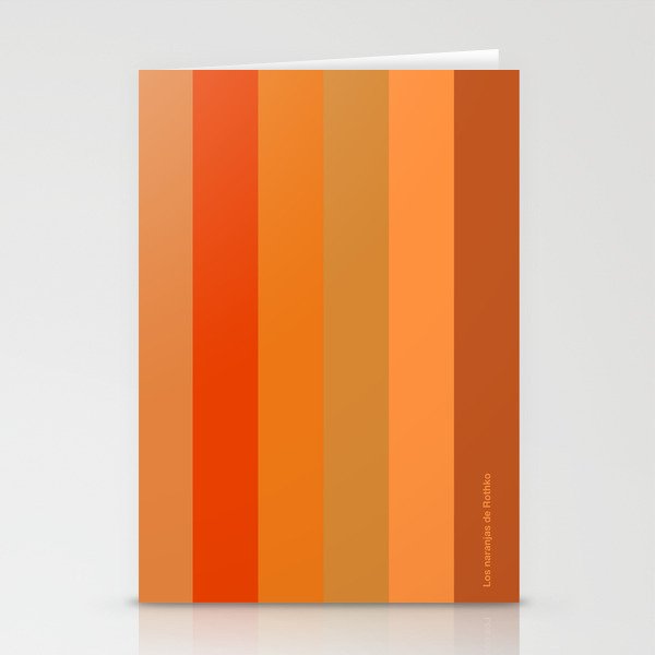 - Los naranjas de Rothko Stationery Cards
