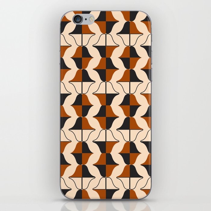 Whale Song Midcentury Modern Arcs Earth Colors iPhone Skin