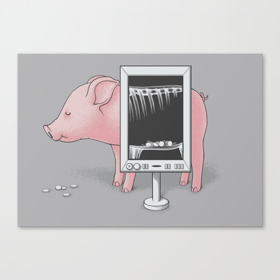 Saving money Canvas Print