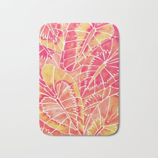 Schismatoglottis Calyptrata – Pink/Peach Palette Bath Mat