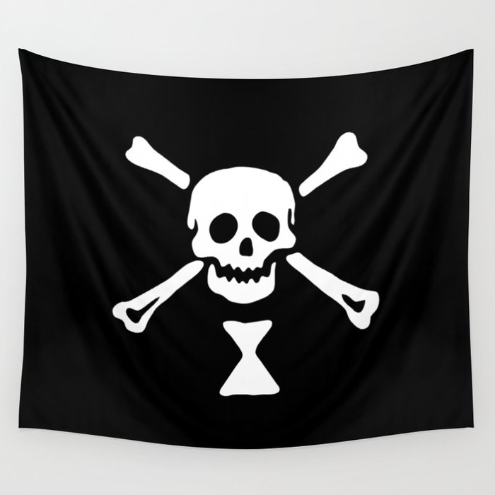 Emanuel Wynne Pirate Flag Jolly Roger Wall Tapestry