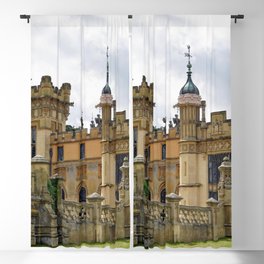 Great Britain Photography - Knebworth House Under The Cloudy Sky Blackout Curtain