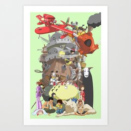 ponyo art prints to match any home s decor society6