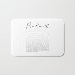 Psalm 91 Whoever dwells in the shelter of the Most High Bath Mat