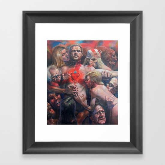 Orgía Caníval Framed Art Print