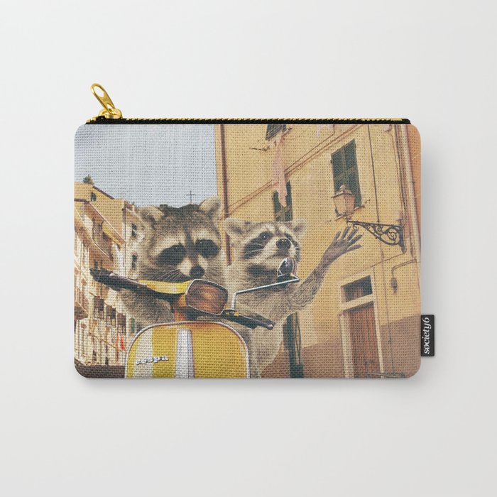 Raccoons on the road trip Carry-All Pouch
