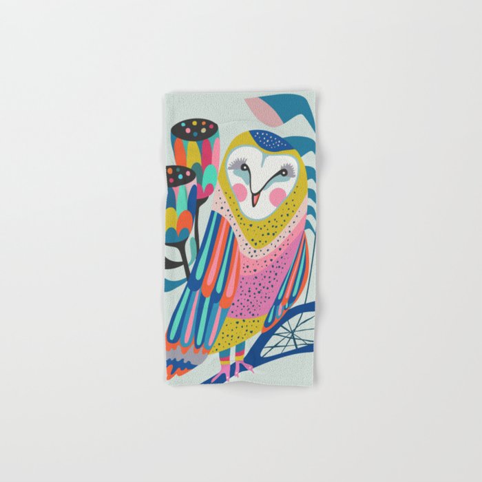 Miss Owl Hand & Bath Towel