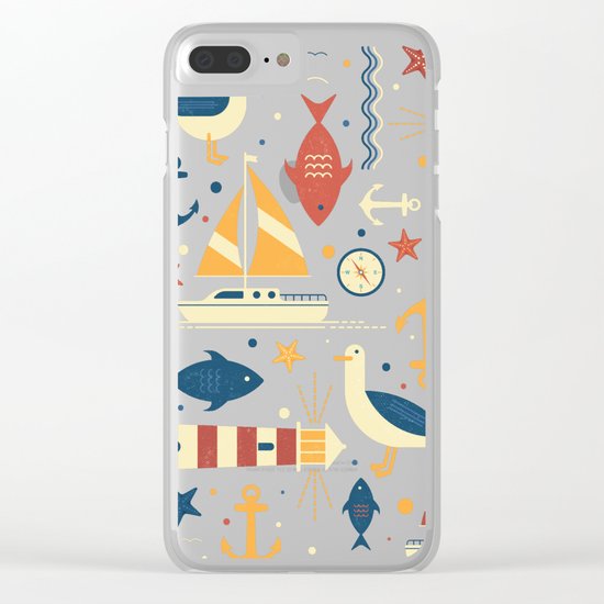 All At Sea Clear iPhone Case
