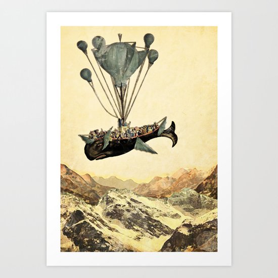 whale flight I Art Print