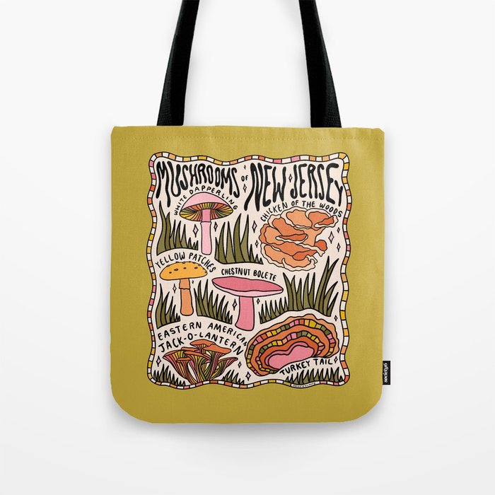 Mushrooms of New Jersey Tote Bag