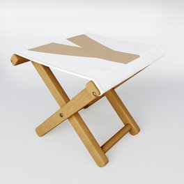 Y (Tan & White Letter) Folding Stool