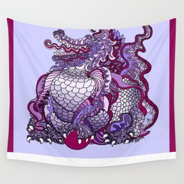Dragon Royal Purple Wall Tapestry