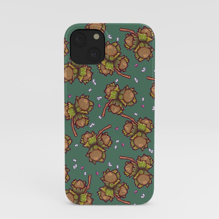 Crunchy nuts pattern iPhone Case