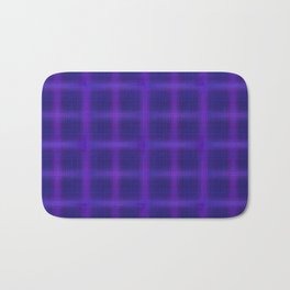 Small Purple Glow Plaid Bath Mat