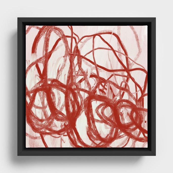 Abstract Painting 128. Contemporary Art.  Framed Canvas