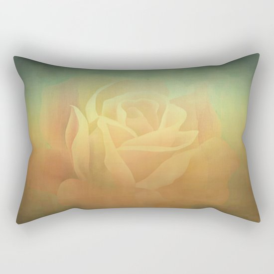 Evening Rose Shadows Rectangular Pillow