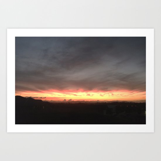 Fired Horizons Art Print