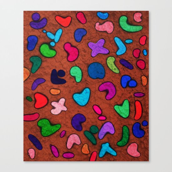 Seamless Colorful Geometric Pattern XXX Canvas Print