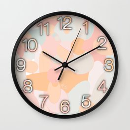 Lovely Composition of Pink Circles Wall Clock