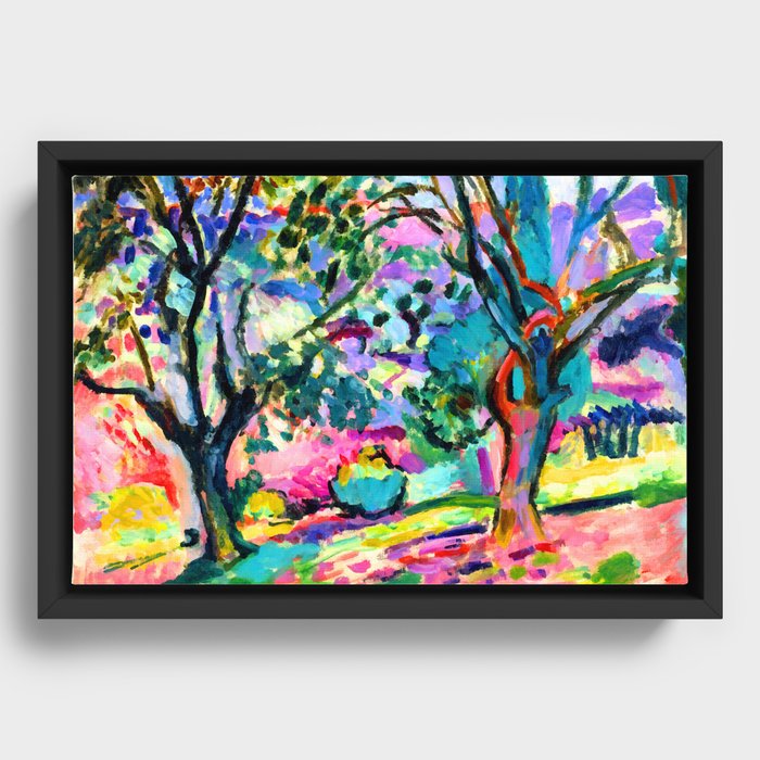 Henri Matisse Olive Trees at Collioure Framed Canvas