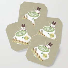 Matcha Latte Onsen Coaster