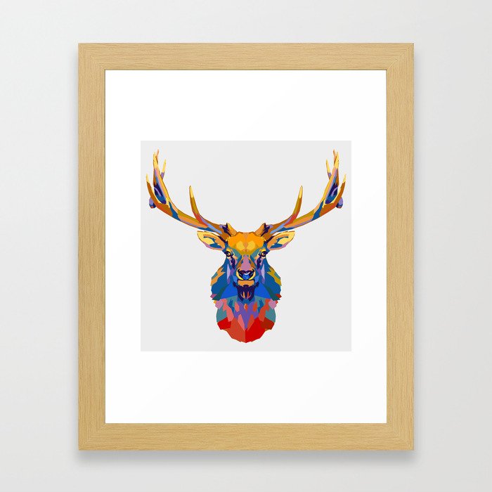 Wild Elk Framed Art Print