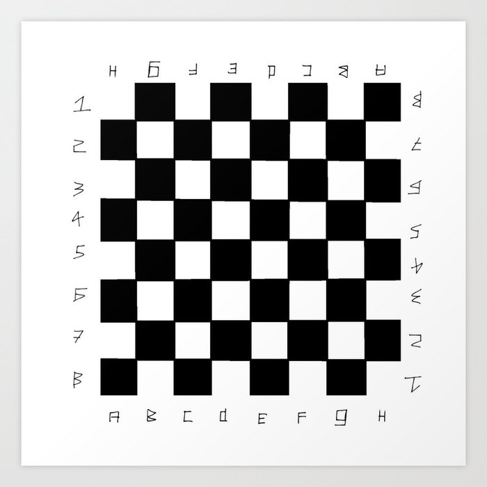 chessboard 1 Art Print