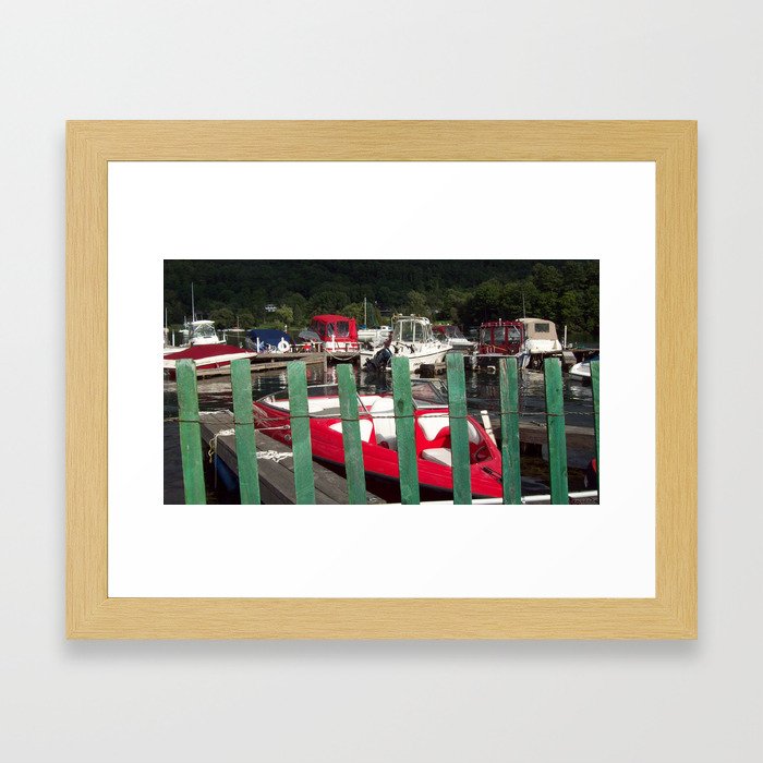 the dock Framed Art Print
