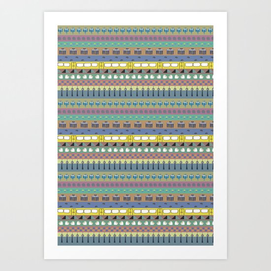 Berlin pattern Art Print