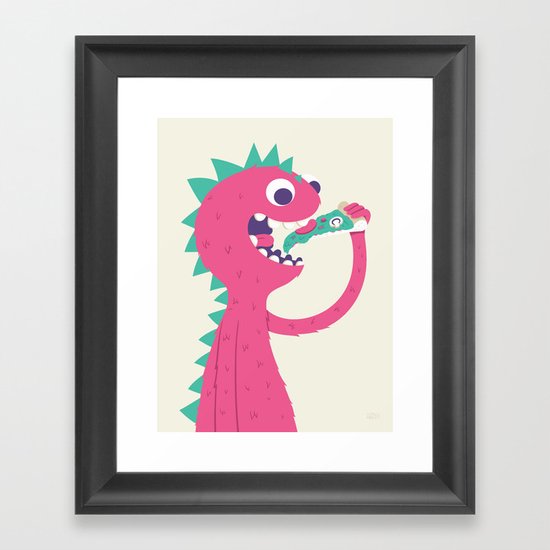 Pizza Forever Framed Art Print