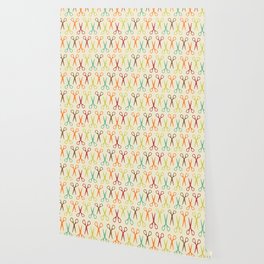 Seamless pattern with scissors Wallpaper
