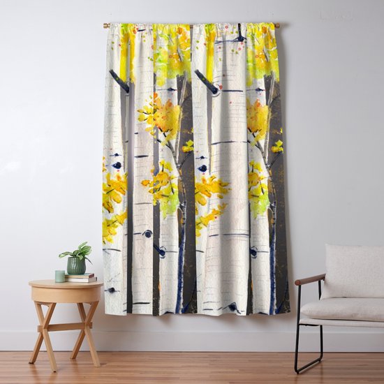 Birch Tree Blackout Curtain By Mellyterpening Society6