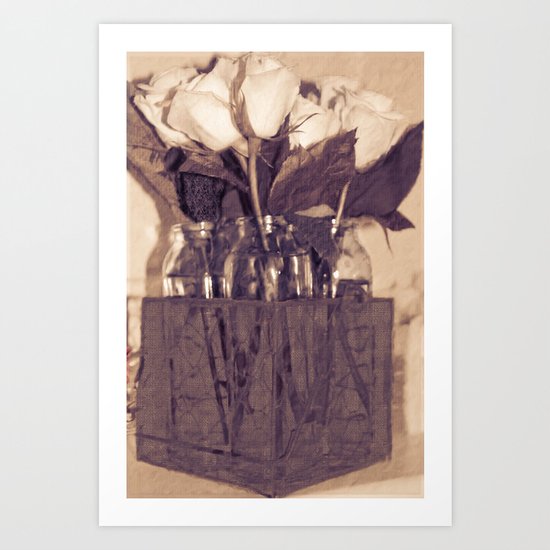 Vintage Roses Art Print