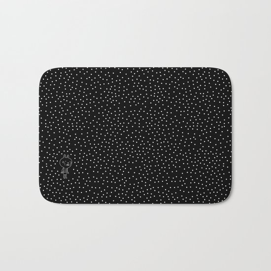 Cosmos rabbit Bath Mat