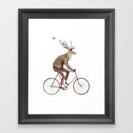 Even a Gentleman rides Framed Art Print