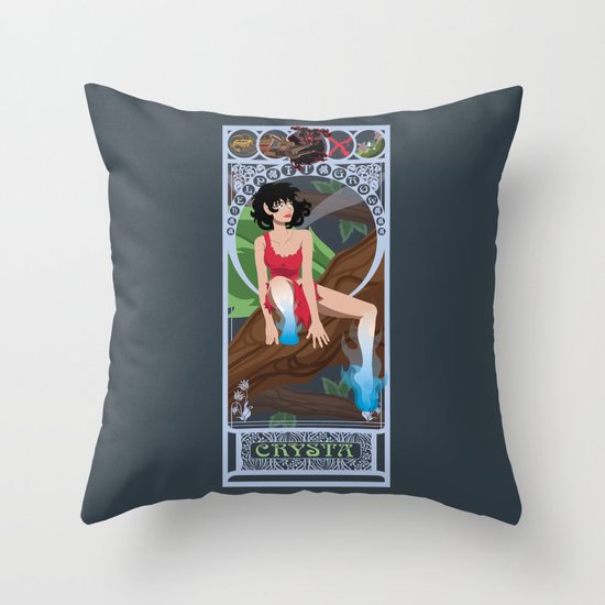Crysta Nouveau - Fern Gully Throw Pillow
