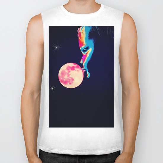 Bubblegum Moon Biker Tank